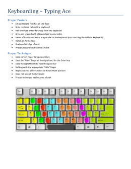 Keyboarding – Typing Ace