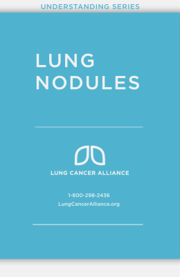 lung nodules - Lung Cancer Alliance
