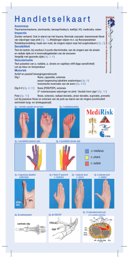 Handletselkaart - The Hand Clinic