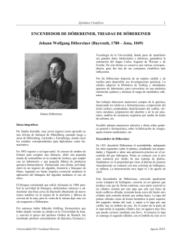 Epónimo Científico Johann Wolfgang Döbereiner