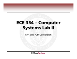 ECE 354 – Computer Systems Lab II