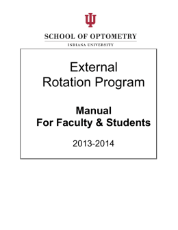 External Rotation Program