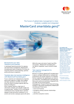 MasterCard smartdata.gen2
