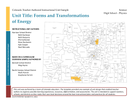 Forms and Transformations of Energy