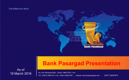 Bank Pasargad Presentation