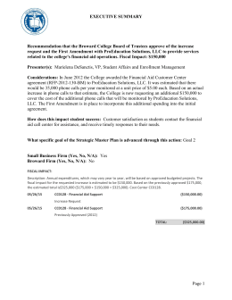 ProEducation Solutions, LLC - First Amendment (RFP-2012-130-BM)
