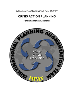 crisis action planning