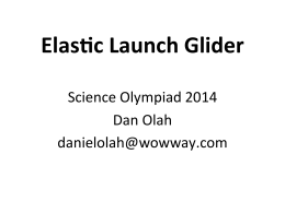 Elas c Launch Glider