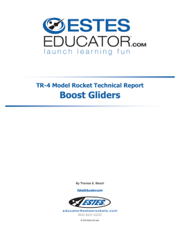 Boost Gliders - Estes Educator!