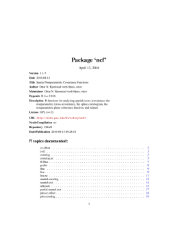 Package `ncf`