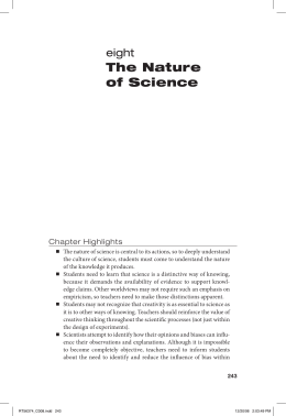 The Nature of Science - Physics