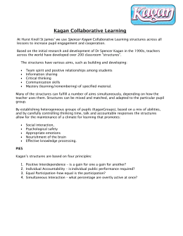 Kagan Collaborative Learning - Hurst Knoll St James` CE Primary
