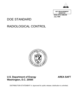 DOE Standard Radiological Control