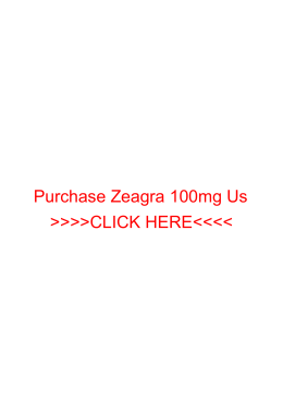 Purchase Zeagra 100mg Us