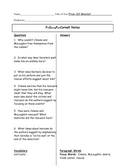 Microsoft Word - PDP Cornell Notes for 102 Minutes and Of Clay