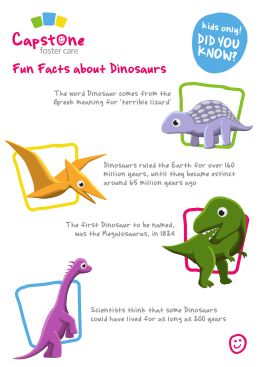 Fun Facts about Dinosaurs