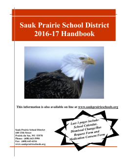 Sauk Prairie School District 2016