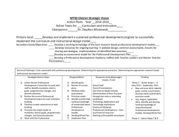 MTSD District Strategic Vision Action Plans: Year __2014
