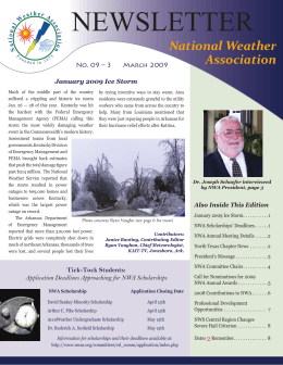 NEWSLETTER - National Weather Association