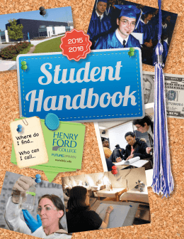 Student Handbook - Henry Ford College