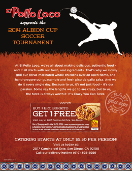GET 1free - Albion Cup - National Soccer Showcase