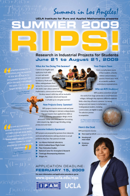 www.ipam.ucla.edu/rips - Department of Applied Mathematics