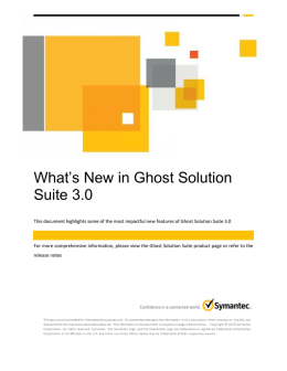 What`s New in Ghost Solution Suite 3.0