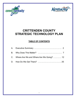 crittenden county strategic technology plan