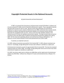 Copyright-Protected Assets in the National Accounts