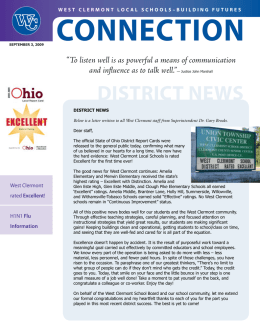 district news - West Clermont Local Schools