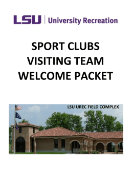 sport clubs visiting team welcome packet