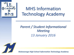 MHS Information Technology Academy