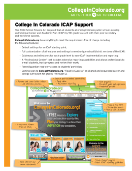 College In Colorado ICAP Support