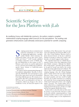 Scientific Scripting for the Java Platform with jLab