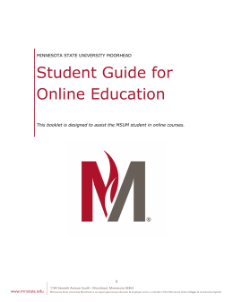 Student Guide for Online Education