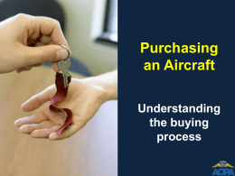 Purchasing an Aircraft