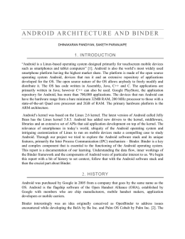 android architecture and binder - Real