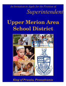 Upper Merion, PA brochure 11x8.pub