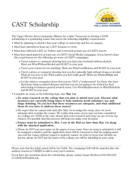 CAST Scholarship - Upper Merion Township