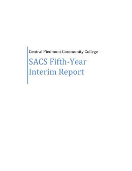 SACS Fifth-Year Interim Report