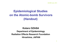 Epidemiological Studies on the Atomic