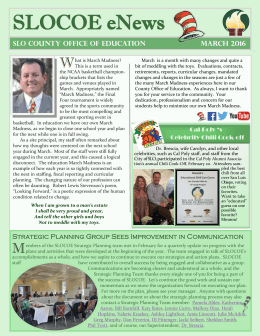 SLOCOE eNews - San Luis Obispo County Office of Education