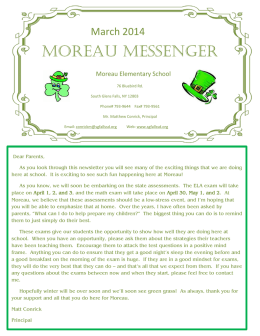 moreau messenger - South Glens Falls Central Schools