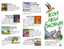 Books About Dinosaurs - Perrot Memorial Library
