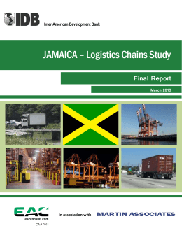 JAMAICA – Logistics Chains Study - Ministry of Industry, Investment