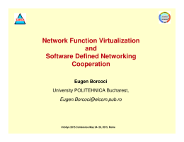 Network Function Virtualization and Software Defined