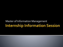 Master of Information Management