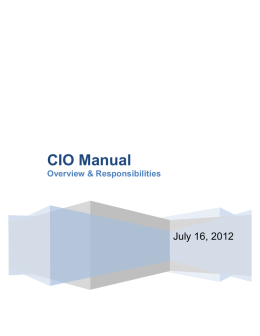 CIO Manual - CCCCO Curriculum Inventory