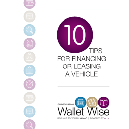 tips for financing or leasing a vehicle