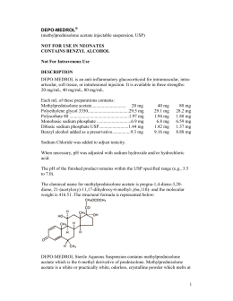 methylprednisolone acetate injectable suspension, USP